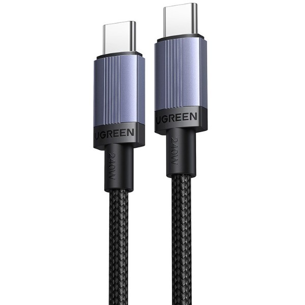 Фото - Кабель UGREEN L528 USB-C to USB-C PD 3.0 100W 0.5 м Space Gray (65831)